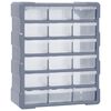 vidaXL Organizador multicajones con 18 cajones intermedios 38x16x47 cm
