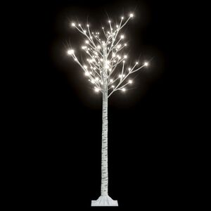 vidaXL &Aacute;rbol de Navidad LED blanco fr&iacute;o sauce interior exterior 1,5 m