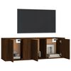 vidaXL Set de muebles para TV 2 pzas madera contrachapada roble marr&oacute;n