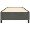 vidaXL Estructura de cama sin colch&oacute;n terciopelo gris oscuro 90x200 cm