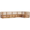 vidaXL Conjunto de sof&aacute;s de exterior 5 pcs Natural