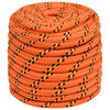vidaXL Cuerda multiusos 16 mm 250 m Naranja PP 1560 kg Carga m&aacute;x.