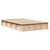 vidaXL Estructura de cama Marr&oacute;n 140 x 200 cm Madera de pino macizo