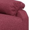 vidaXL Sillón de masaje de tela rojo tinto
