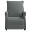 vidaXL Sill&oacute;n reclinable de tela gris oscuro