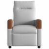 vidaXL Sill&oacute;n reclinable de masaje el&eacute;ctrico tela gris nube