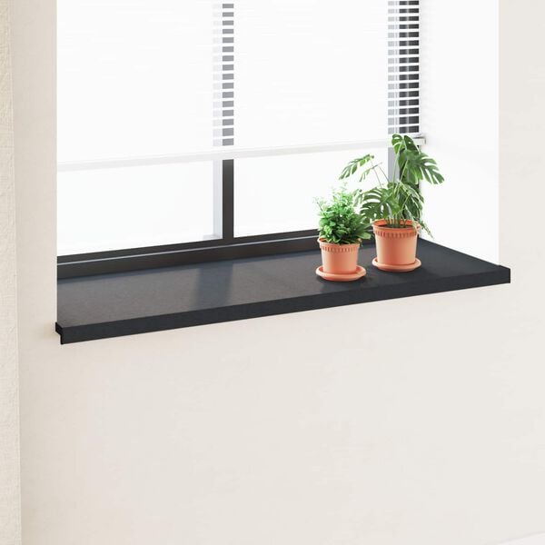 vidaXL Umbral de Ventana Antracita con Vetas de Madera PVC
