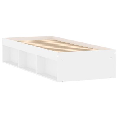 vidaXL Estructura de cama blanca 75x190 cm