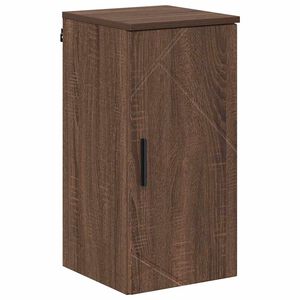 vidaXL Gabinete de Ba&ntilde;o con puerta Roble Marr&oacute;n 30 x 31,5 x 61 cm