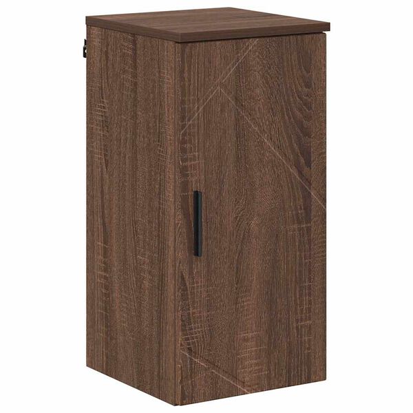 vidaXL Gabinete de Ba&ntilde;o con puerta Roble Marr&oacute;n 30 x 31,5 x 61 cm