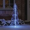 vidaXL &Aacute;rbol de Navidad con 100 LED Azul 120 cm Acr&iacute;lico