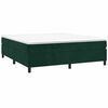 vidaXL Cama box spring con colch&oacute;n terciopelo verde oscuro 180x200 cm