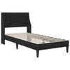 vidaXL Estructura de cama con cabecera Negro 80 x 200 cm Terciopelo