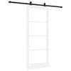 vidaXL Puerta Corredera ORKDAL 83 x 202 cm Blanco y Negro