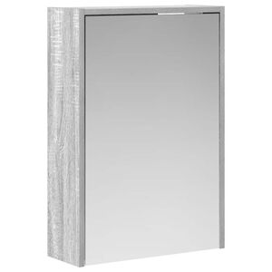 vidaXL Armario con espejo de ba&ntilde;o Gris Sonoma 43 x 16 x 62.5 cm