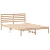 vidaXL Estructura de cama Marr&oacute;n 140 x 210 cm Madera de pino macizo
