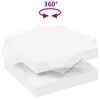 vidaXL Mesa de centro giratoria 360 grados blanco 70x70x34,5 cm