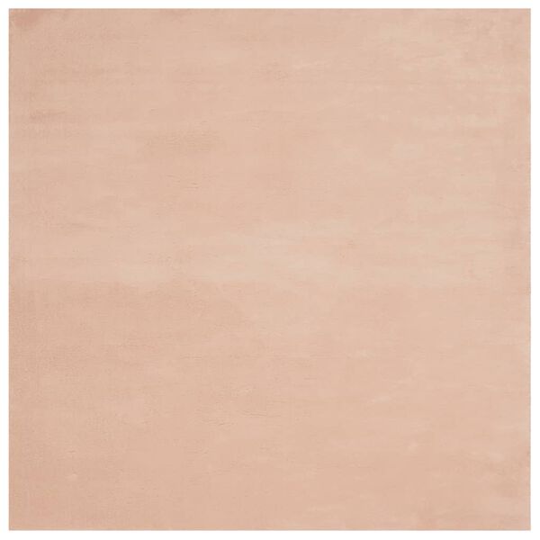 vidaXL Alfombra de pelo corto suave lavable HUARTE rosado 200x200 cm