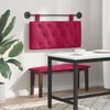 vidaXL Cabecera Colgante Rojo vino 100 x 55 x 7 cm Terciopelo