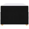 vidaXL Estructura de cama con colch&oacute;n Negro 90 x 200 cm tela
