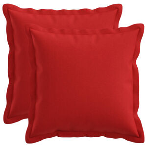 vidaXL Funda de almohada 2 pcs HOUTEN Rojo 30 x 30 cm Lino Sint&eacute;tico