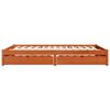 vidaXL Estructura de cama con caj&oacute;n Marr&oacute;n cera 160 x 200 cm