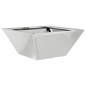 vidaXL Maceta para Jard&iacute;n Plateado 35 x 35 x 15 cm Acero Galvanizado