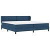vidaXL Cama tipo Box Spring con colch&oacute;n Azul 200 x 200 cm tela
