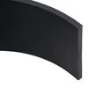 vidaXL Borde de goma para quitanieves negro 150x15x1 cm