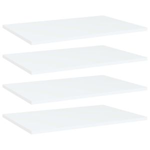 vidaXL Estantes para estanter&iacute;a 4 uds contrachapada blanco 60x40x1,5cm