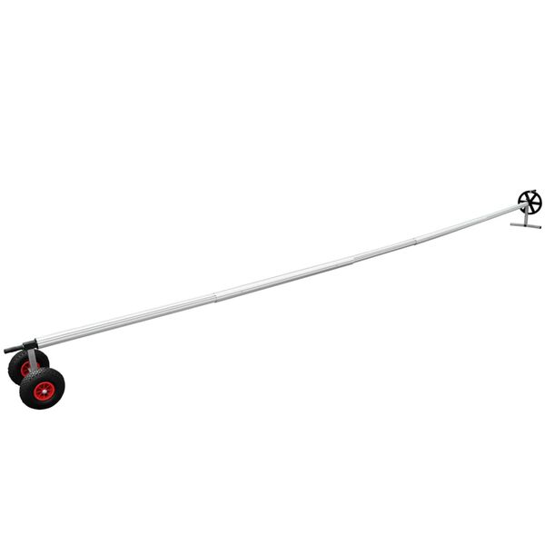 vidaXL Rueda para muelle Plateado