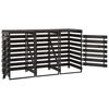 vidaXL Cobertizo triple cubos basura madera pino pintada 210x75x121cm