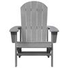 vidaXL Silla Adirondack Gris Claro 82 x 74 x 92 cm HDPE