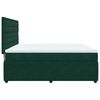 vidaXL Cama box spring con colch&oacute;n terciopelo verde oscuro 180x200 cm