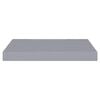 vidaXL Estantes flotantes de pared 2 uds MDF gris 40x23x3,8 cm