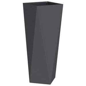 vidaXL Jardinera Antracita 30 x 30 x 75 cm Acero