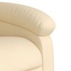 vidaXL Sill&oacute;n de masaje reclinable de tela crema