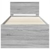 vidaXL Sof&aacute; cama Sonoma Gris y Negro 100 x 200 cm Madera de ingenier&iacute;a
