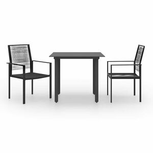 vidaXL Juego de comedor de jard&iacute;n 3 piezas