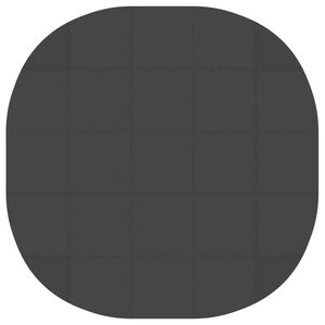 vidaXL Tapete para piscina 25 uds. &Oslash; 292 cm Redondo Espuma EVA Negro