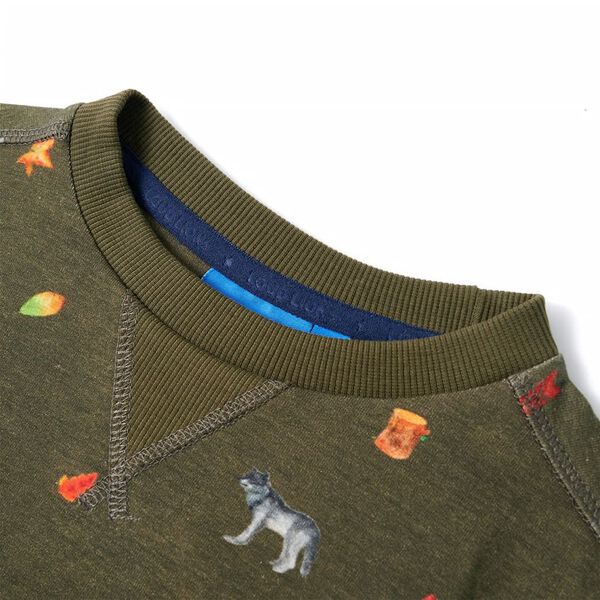 Sudadera infantil caqui 128