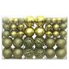 vidaXL Bolas de Navidad 100 unidades verde claro 3 / 4 / 6 cm
