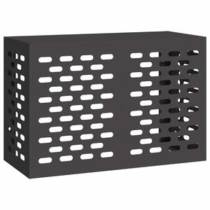 vidaXL Funda para Aire Acondicionado Negro 90 x 40 x 60 cm Acero