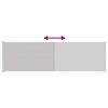 vidaXL Toldo lateral retr&aacute;ctil de jard&iacute;n gris 180x600 cm