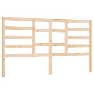 vidaXL Cabecero de cama madera maciza de pino 206x4x104 cm