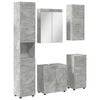 vidaXL Juego de muebles de ba&ntilde;o TULUM 5 uds. Gris Concreto