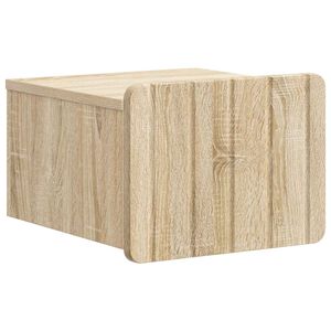 vidaXL Mesita de Noche de Pared Roble Sonoma 33 x 34,5 x 24 cm