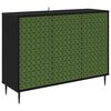 vidaXL Aparador GELEEN Roble Negro 102 x 33 x 76 cm