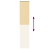vidaXL Estor Enrollable Opaco Beige 45x230 cm Tela Ancho 40,7 cm