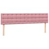 vidaXL Cama box spring con colch&oacute;n terciopelo rosa 180x220 cm